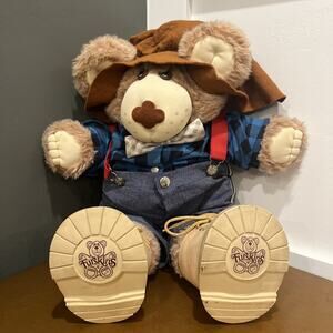 Vintage FURSKINS Farrell Furskin Teddy Bear 22" 1984 Coleco Xavier Roberts 1980s